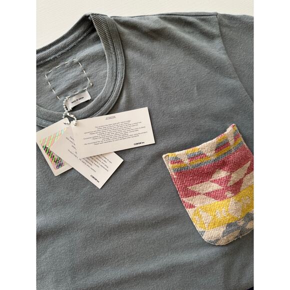 NWT Visvim Jumbo Knit Pocket Tee Gray - Picture 3 of 6